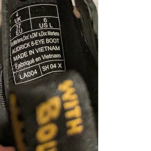 NEW Dr. Martens Women's 6 Audrick Nappa Lux Leather Platform Ankle Boots Docs - Picture 7 of 7